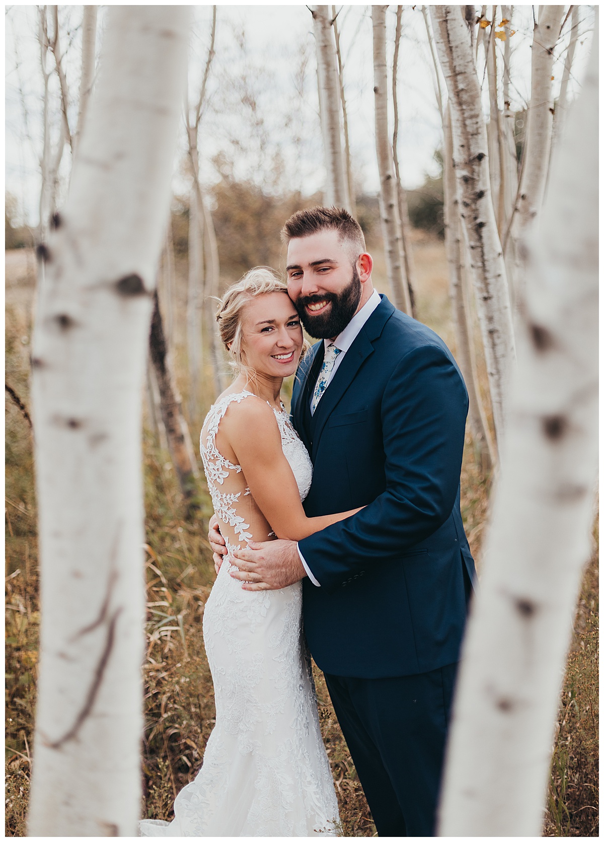 Bride and Groom wedding photography at Poplar Creek Barn in Oshkosh, Wisconsin